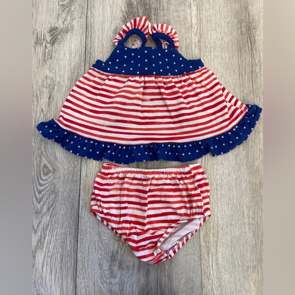 Cat & Jack Other - Cat & Jack Stars And Stripes 3-6 Months Outfit